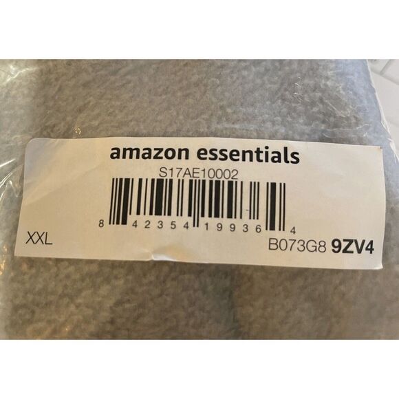 Men Full Zip Polar Fleece Sweater Jacket Gray Size 2XL - Picture 9 of 15